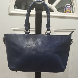 Patricia Nash Deep Blue Leather Tote